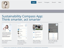 Tablet Screenshot of compass-for-sustainability.net